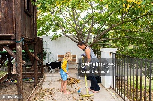 Sweep paths and driveways instead of hosing them down.