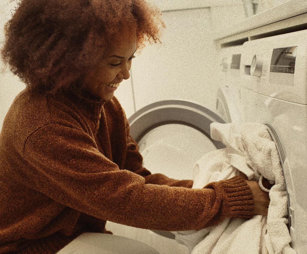 Always run full loads in the washing machine. 